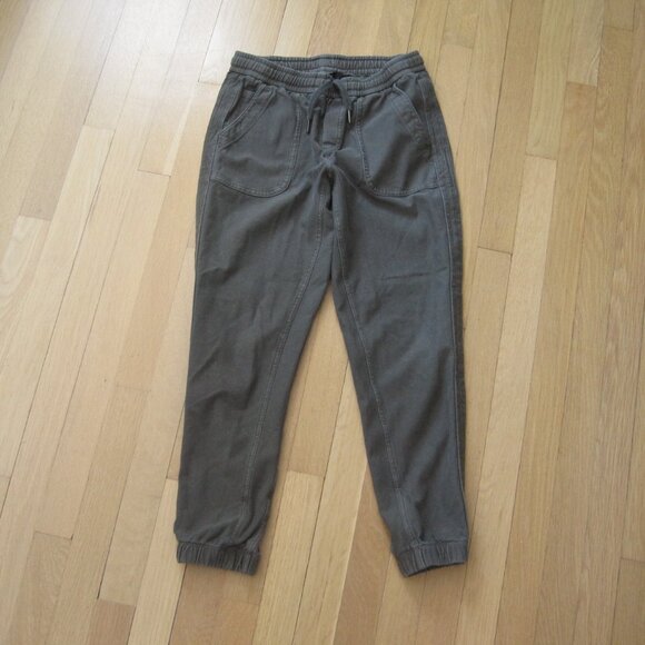 Athleta Farallon Joggers Size 2 Olive Green Vitage Palm Women's Exercise Pants - Picture 5 of 7
